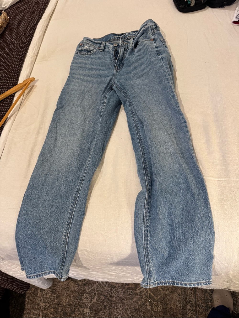 American Eagle Outfitters Light Blue Straight Leg Jeans